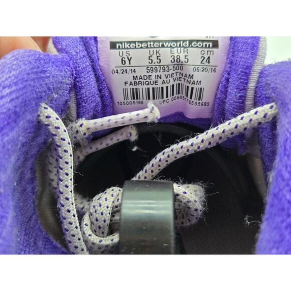 Nike Dual Fusion Run 2. 6Y 599793-500. Purple/Gray training/running shoes - Picture 8 of 8